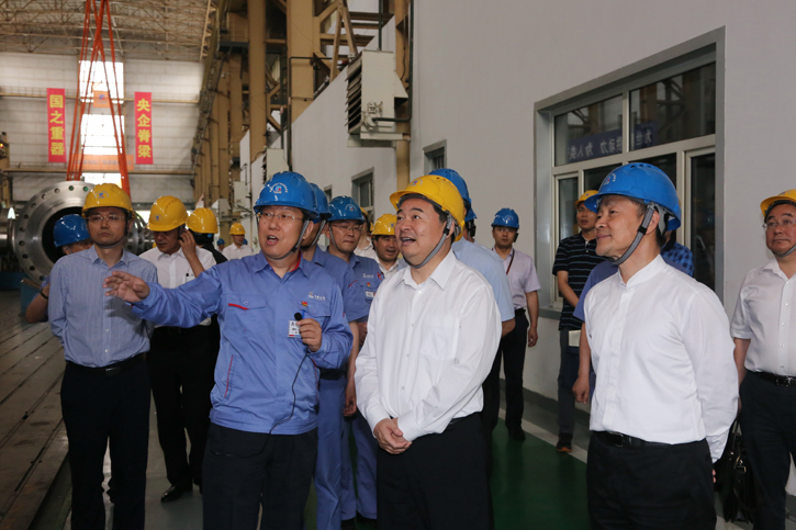 郝鹏参观调查J9集团集团所属企业电机公司